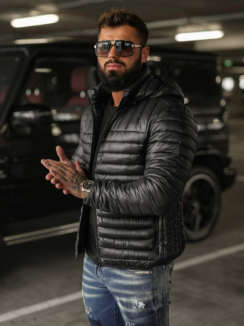 Herren Jacke Schwarz OZONEE JS/16M9336/392BZ