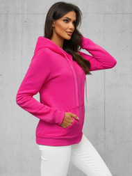 Damen Kapuzenpullover Dunkelrosa OZONEE JS/W03Z