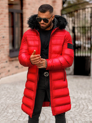 Herren Winterjacke Rot OZONEE O/M801Z