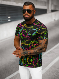 Herren T-shirt Schwarz OZONEE O/T1272/3