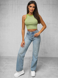 Damen Tanktop Grün/Weiß OZONEE O/JK6557