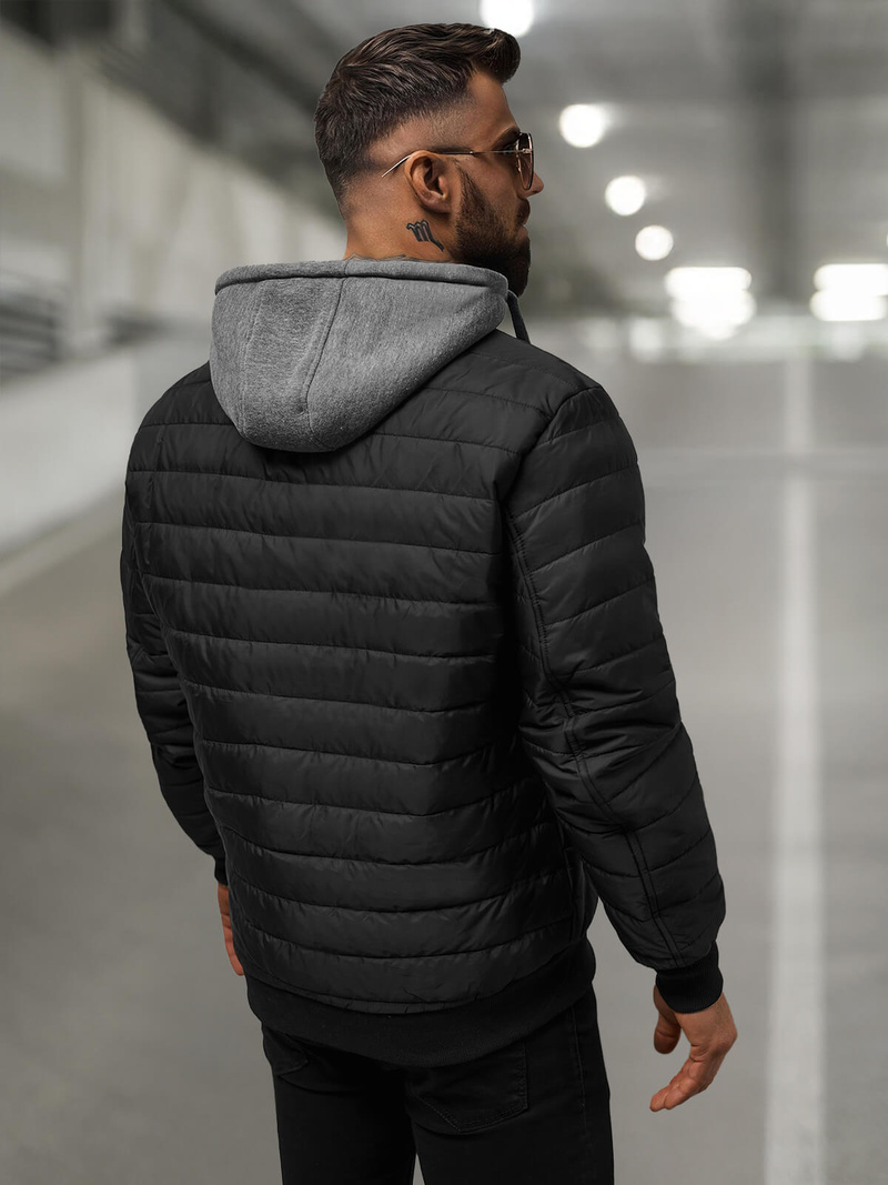 Herren Jacke Schwarz OZONEE JS/8M985/392