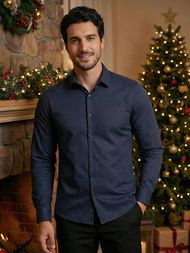 Herren Hemd Dunkelblau OZONEE V/V183Z