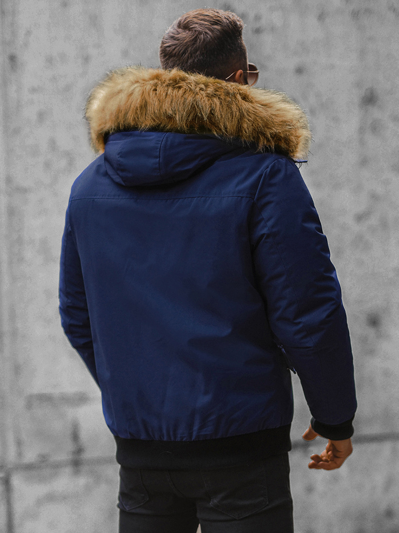 Herren Winterjacke Dunkelblau OZONEE JS/M2019/215