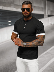 Herren T-shirt Schwarz OZONEE O/M011