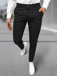 Herren Chino Hose Schwarz OZONEE DJ/5515