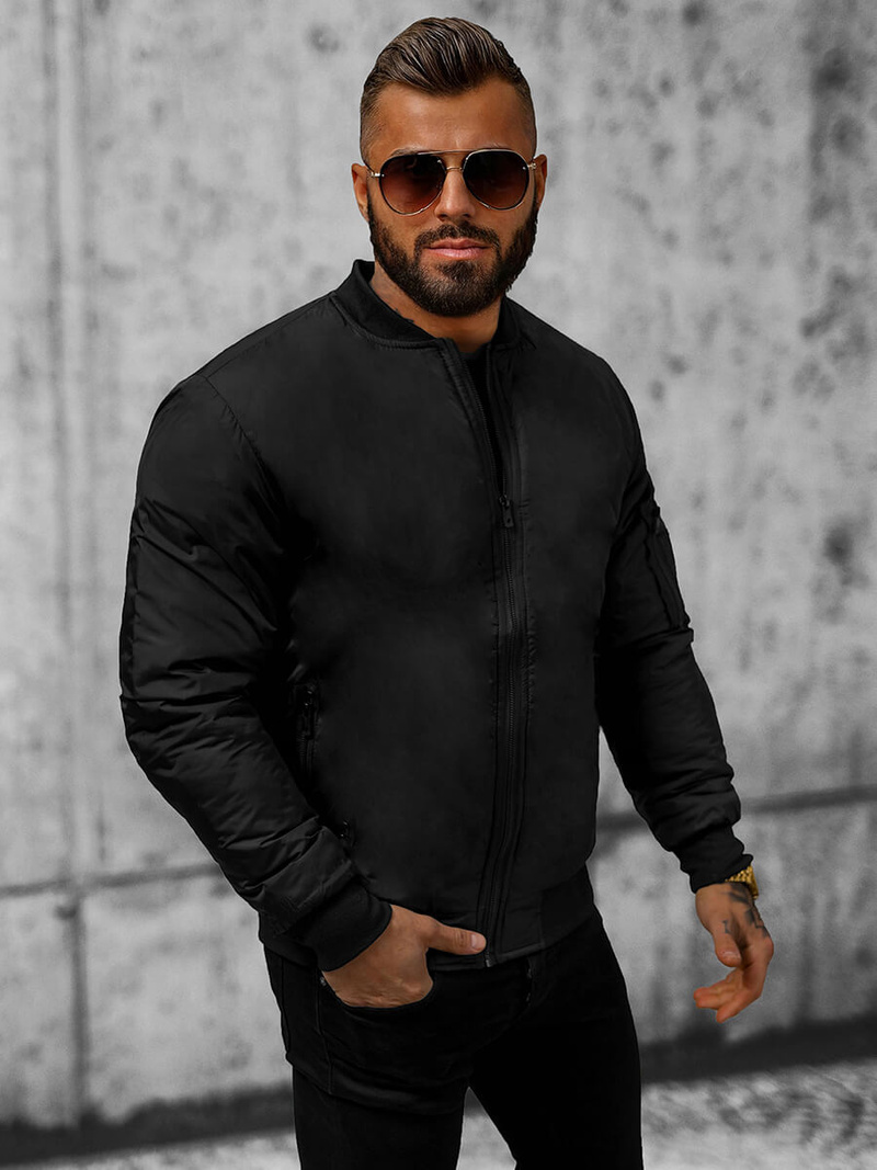 Herren Jacke Schwarz OZONEE JS/AK95Z