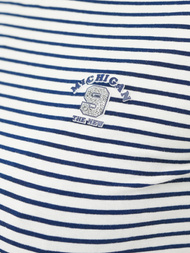 Damen T-shirt Weiß-Dunkelblau OZONEE JS/R61604