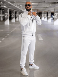 Herren Sportanzug Weiß OZONEE JS/8C8117/1Z