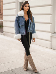 Damen Jeansjacke Blau OZONEE JS/11Z8219