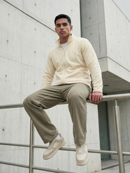 Herren Sweatshirt Ecru OZONEE JS/HH016/1