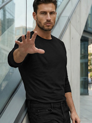 Herren Longsleeve Schwarz OZONEE JS/2088Z