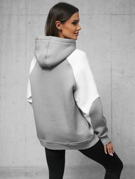 Kapuzenpullover Grau OZONEE O/SWE23027