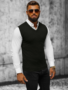 Herren Pullover Schwarz OZONEE NB/MM6005/4Z