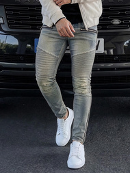 Herren Jeanshose Blau OZONEE O/EM8886Z