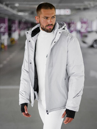 Herren Winterjacke Hellgrau OZONEE JS/91M9906/280