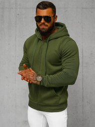 Herren Kapuzenpullover Khaki OZONEE JS/2008Z