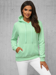 Damen Kapuzenpullover Mintgrün OZONEE JS/W02Z