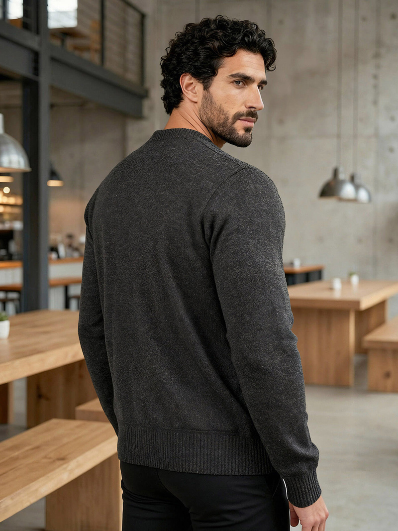 Herren Pullover Anthrazit OZONEE JS/59B3610/5