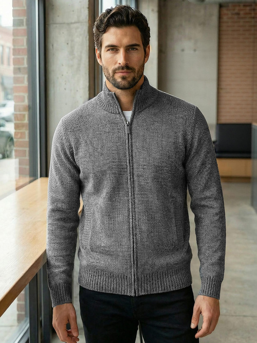 Herren Pullover Anthrazit OZONEE JS/59B3611/5