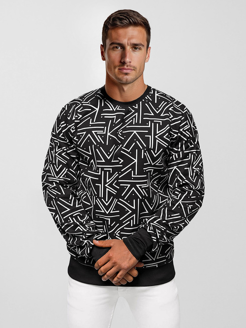Herren Sweatshirt Schwarz OZONEE JS/8B1219/3Z