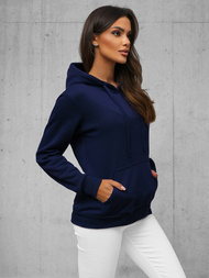 Damen Kapuzenpullover Dunkelblau OZONEE JS/W02Z