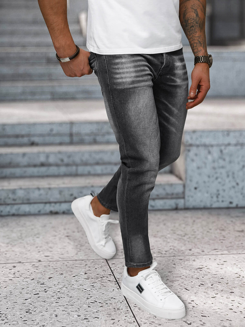 Herren Jeanshose Anthrazit OZONEE NB/MP0199GS