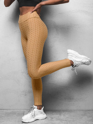 Damen Leggings Camel O/20475Z