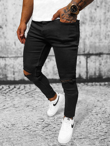 Herren Jeanshose Schwarz OZONEE E/5391/02