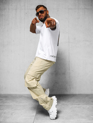 Herren Hose Beige OZONEE O/G3016Z