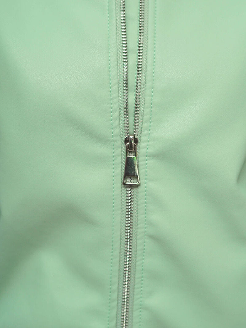 Damen Lederjacke Mintgrün OZONEE O/G116Z