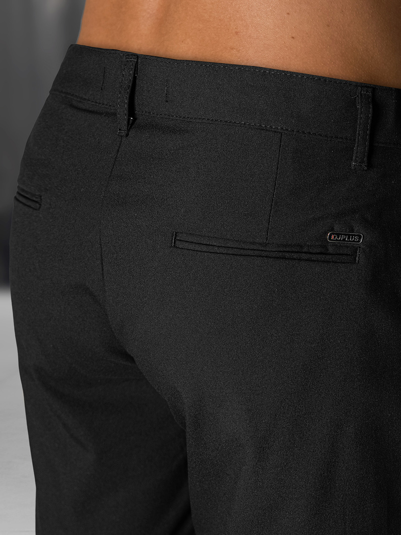 Herren Chino Shorts Schwarz OZONEE DJ/4400