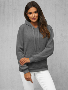 Damen Kapuzenpullover Anthrazit OZONEE JS/W02Z