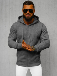 Herren Kapuzenpullover Dunkelgrau OZONEE JS/2008Z