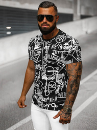 Herren T-shirt Schwarz OZONEE O/T1269/3