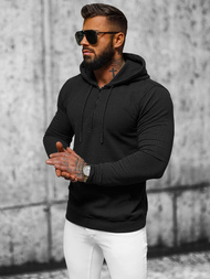 Herren Kapuzenpullover Schwarz OZONEE O/TB2273