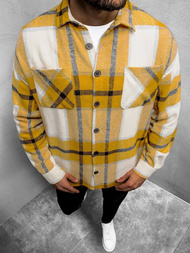 Herren Hemd Jacke Gelb OZONEE O/DR2020