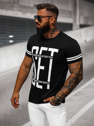 Herren T-shirt Schwarz OZONEE O/8T1275/3