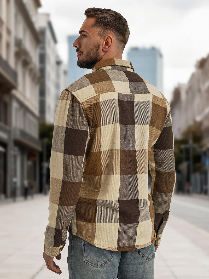 Herren Hemd Camel OZONEE NB/MC728K