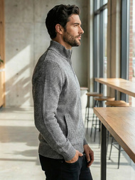 Herren Pullover Anthrazit OZONEE JS/59B3611/5