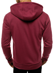 Herren Kapuzenpullover Dunkel Weinrot OZONEE JS/2008 