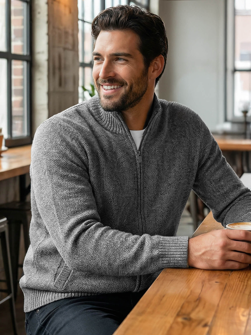 Herren Pullover Anthrazit OZONEE JS/59B3611/5