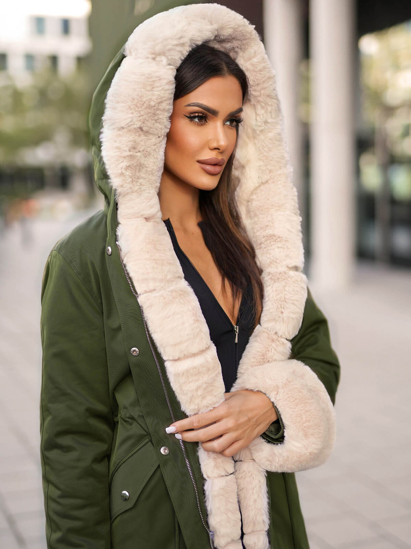 Damen Jacke Grün OZONEE JS/M763/136Z