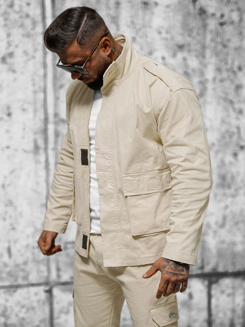 Herren Jacke Beige OZONEE O/G3035