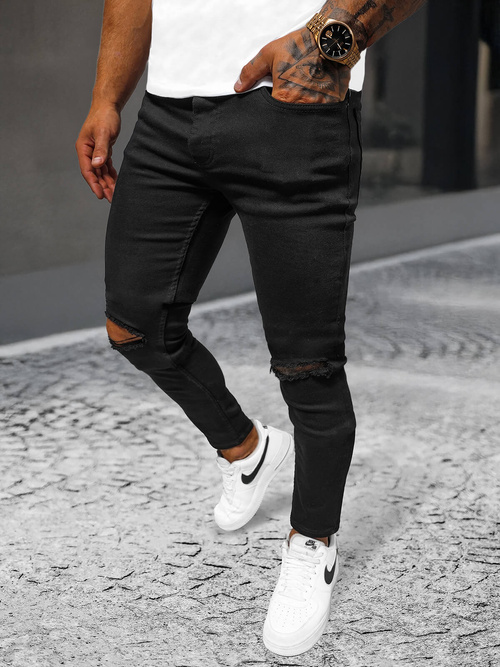 Herren Jeanshose Schwarz OZONEE E/5391/02Z