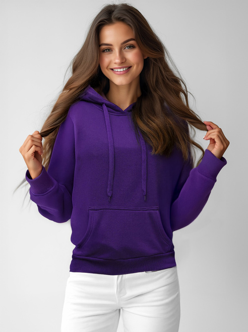 Damen Kapuzenpullover Violett OZONEE JS/W02Z