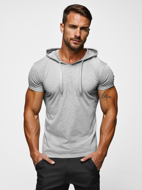 Herren T-shirt Grau OZONEE JS/8T89/2Z