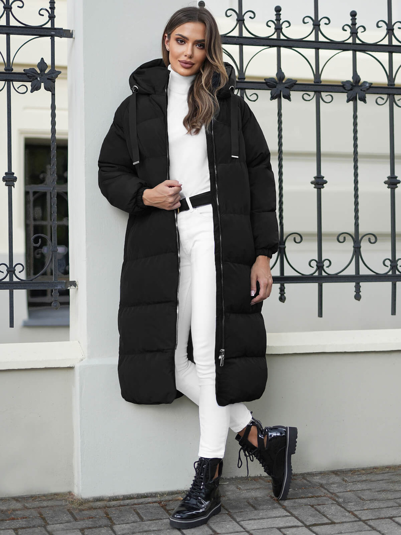 Damen Jacke Schwarz OZONEE JS/5M3163/392Z