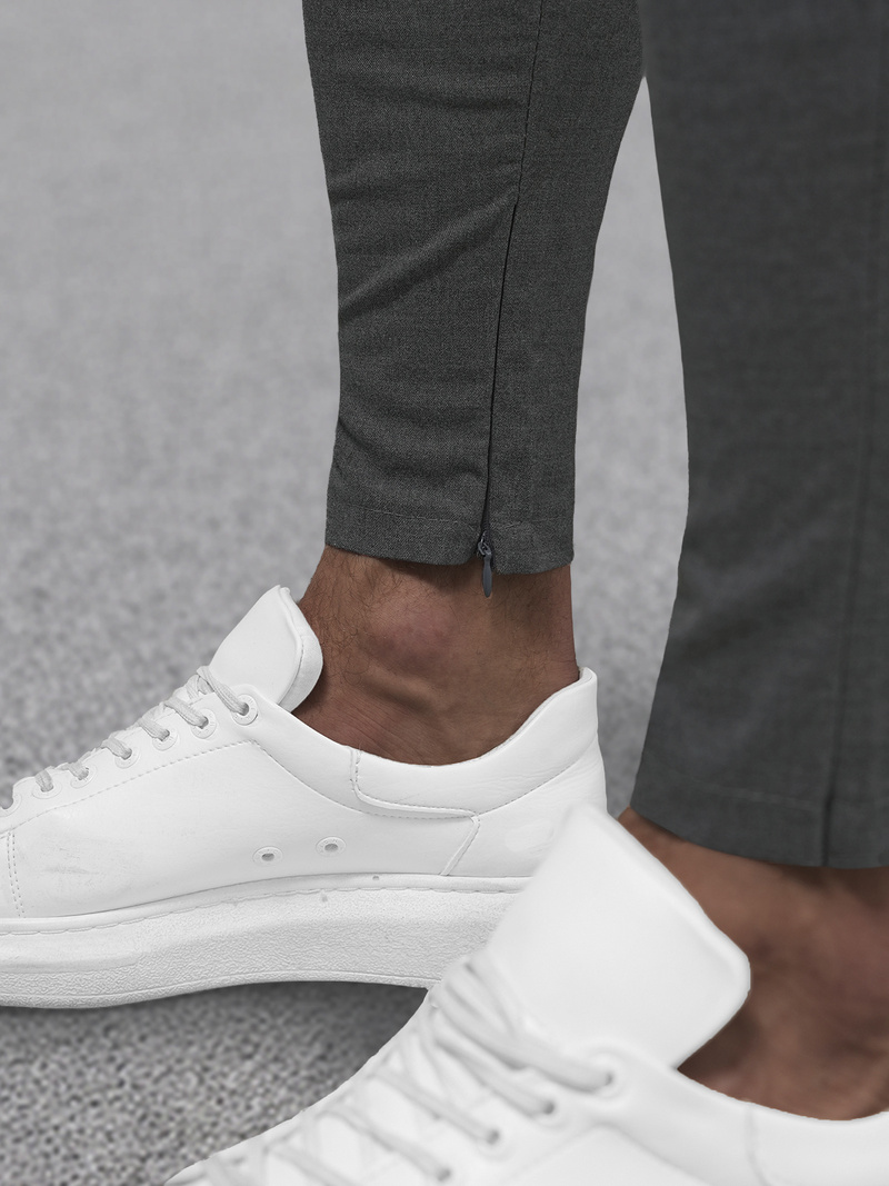 Herren Chino Hose Anthrazit OZONEE DJ/3300