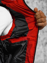 Herren Weste Rot OZONEE JS/84M3028/275